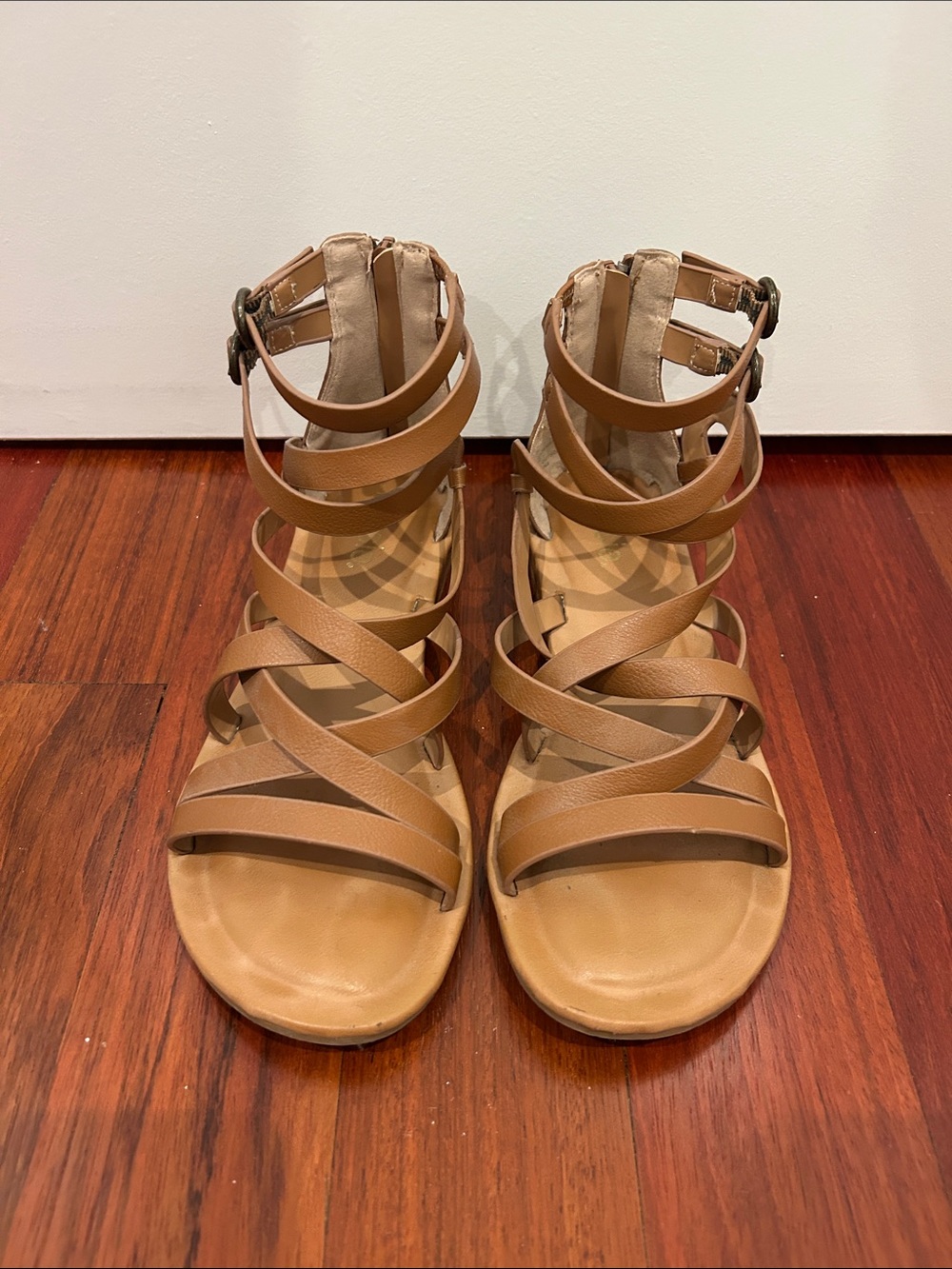 Kensie Lanica Gladiator Sandal - Tan - Size 6.5